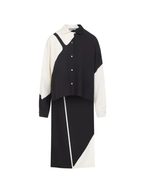 Alberta Ferretti camisa con diseño color block