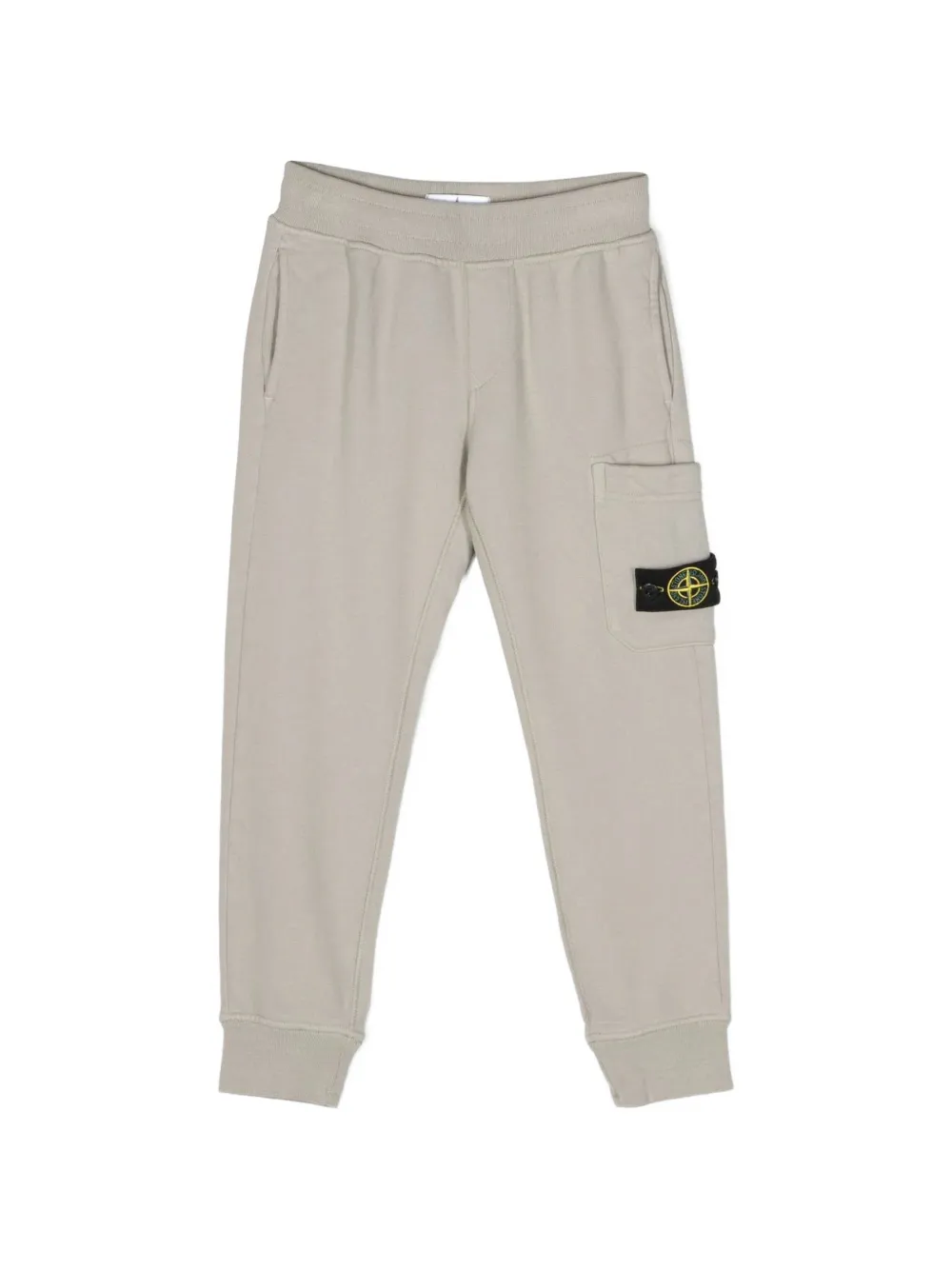Stone Island Junior compass motif track pants - Toni neutri