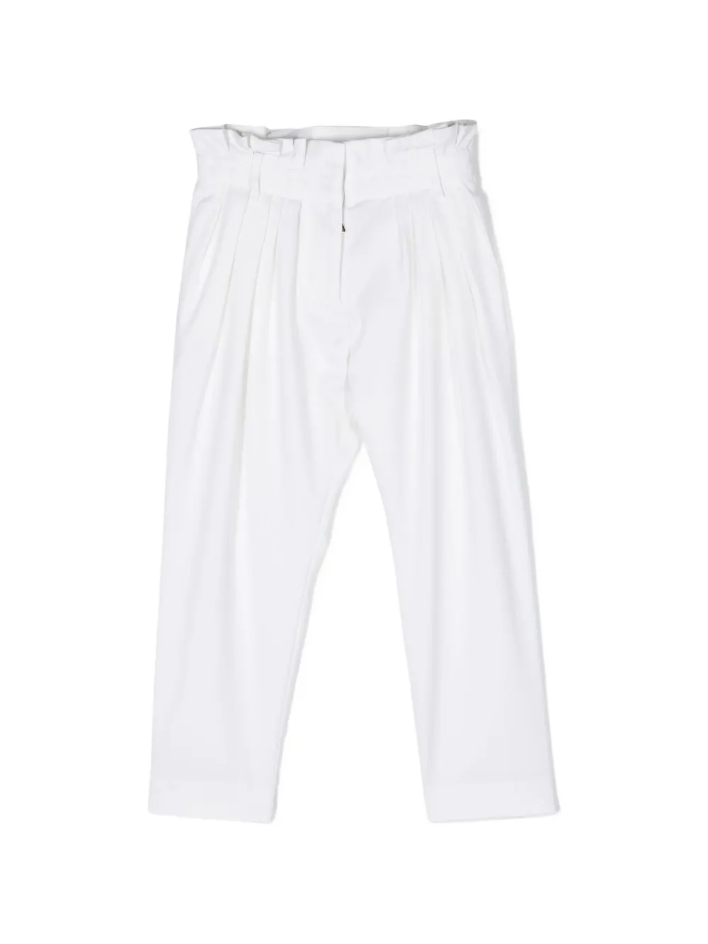 Balmain Kids pleated trousers - Bianco