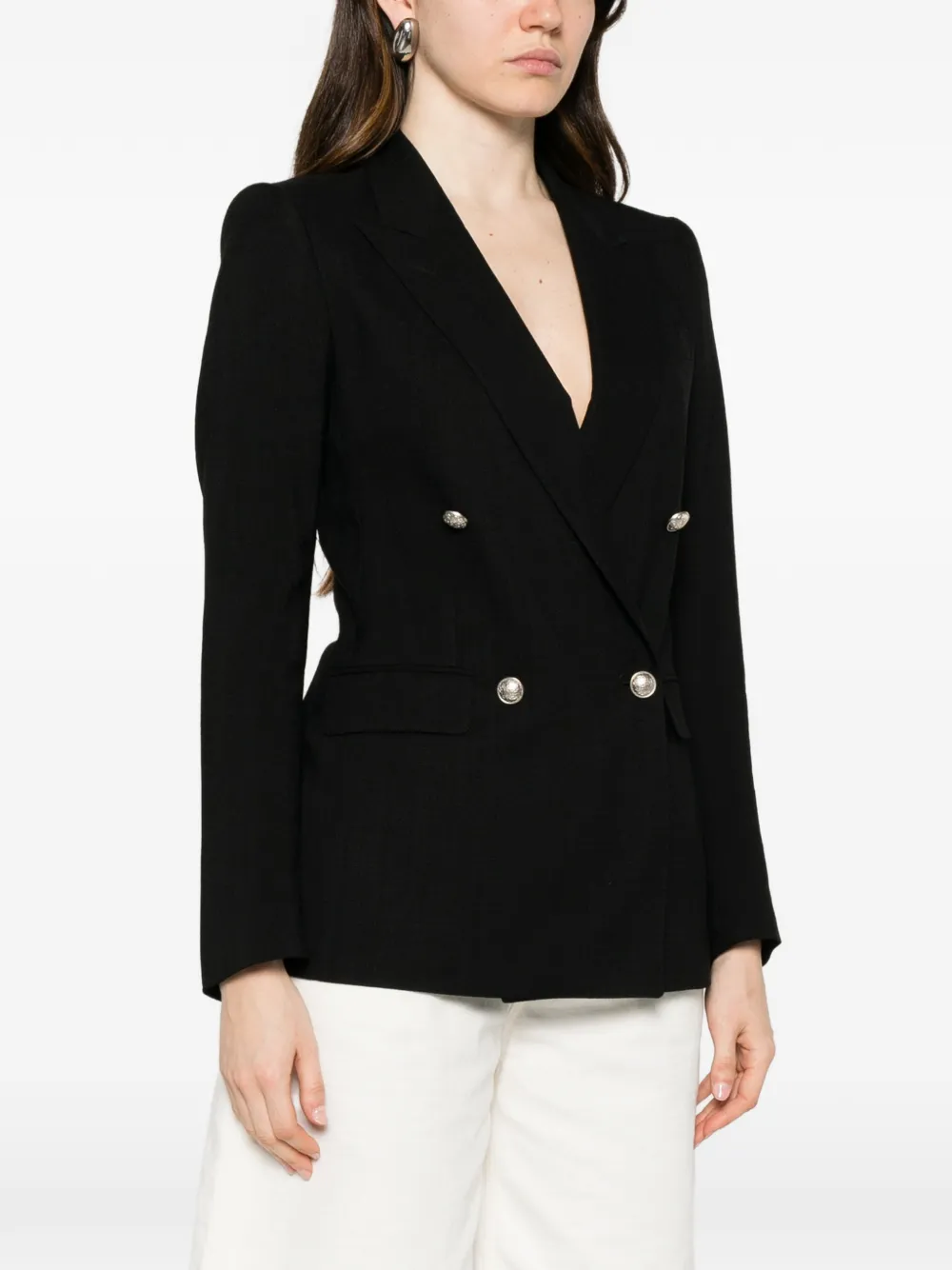 Tagliatore Blazer met dubbele rij knopen Zwart