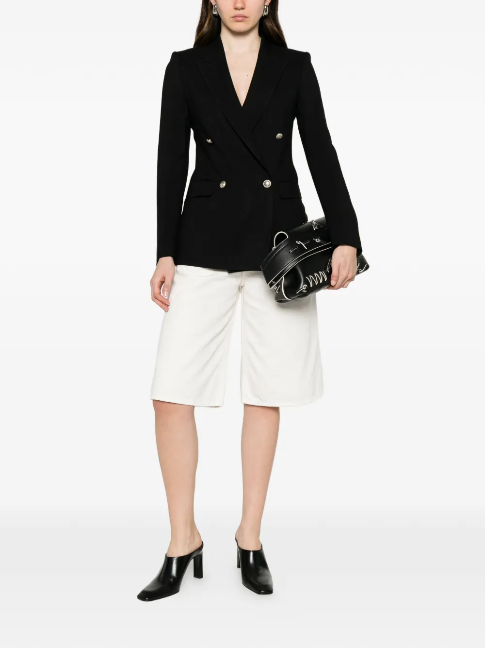Tagliatore Blazer met dubbele rij knopen Zwart