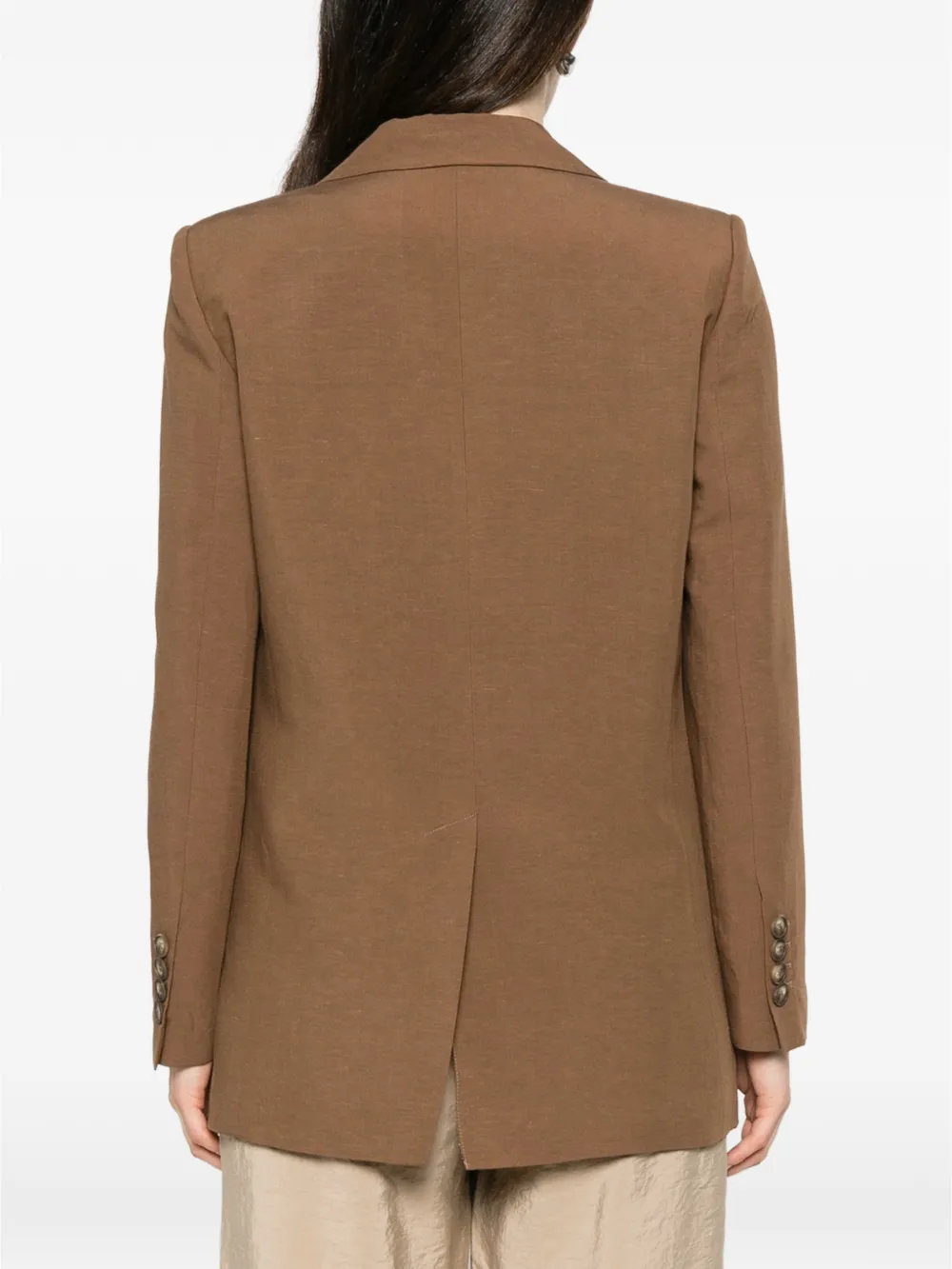 Blanca Vita Blazer met dubbele rij knopen Bruin