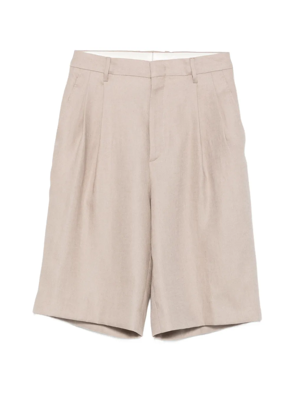 Tagliatore pleated shorts - Neutrals