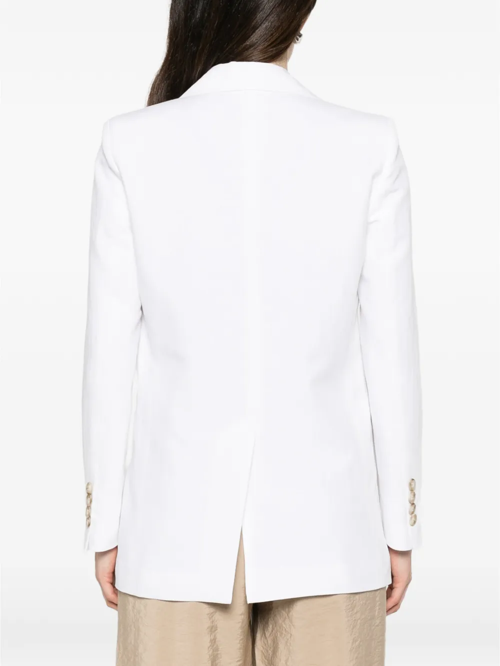 Blanca Vita Blazer met dubbele rij knopen Wit