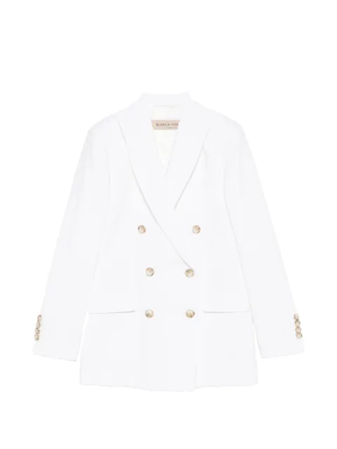 Blanca Vita peaked-lapel double-breasted blazer