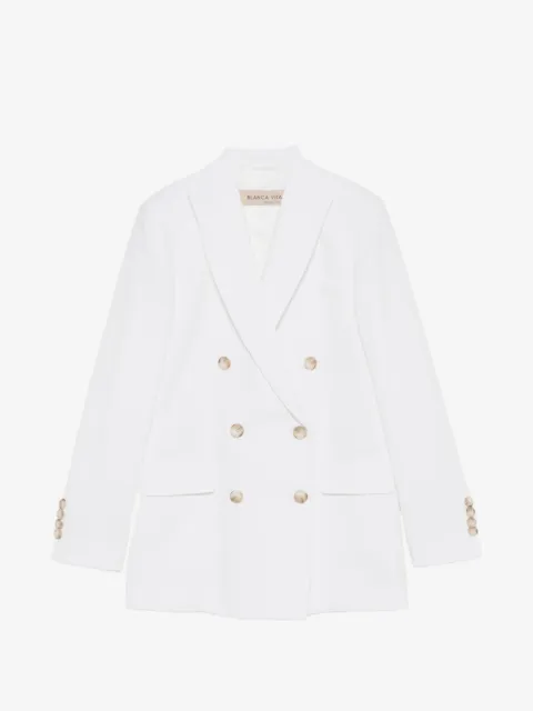 Blanca Vita peaked-lapel double-breasted blazer