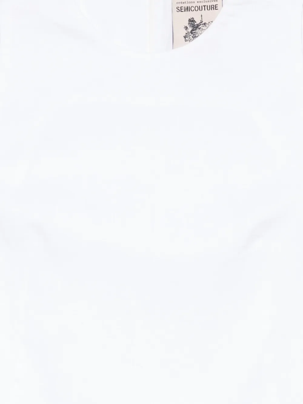 Semicouture Mouwloze mini-jurk Wit