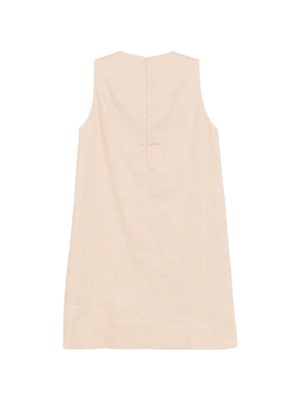 Semicouture Mouwloze mini-jurk Beige