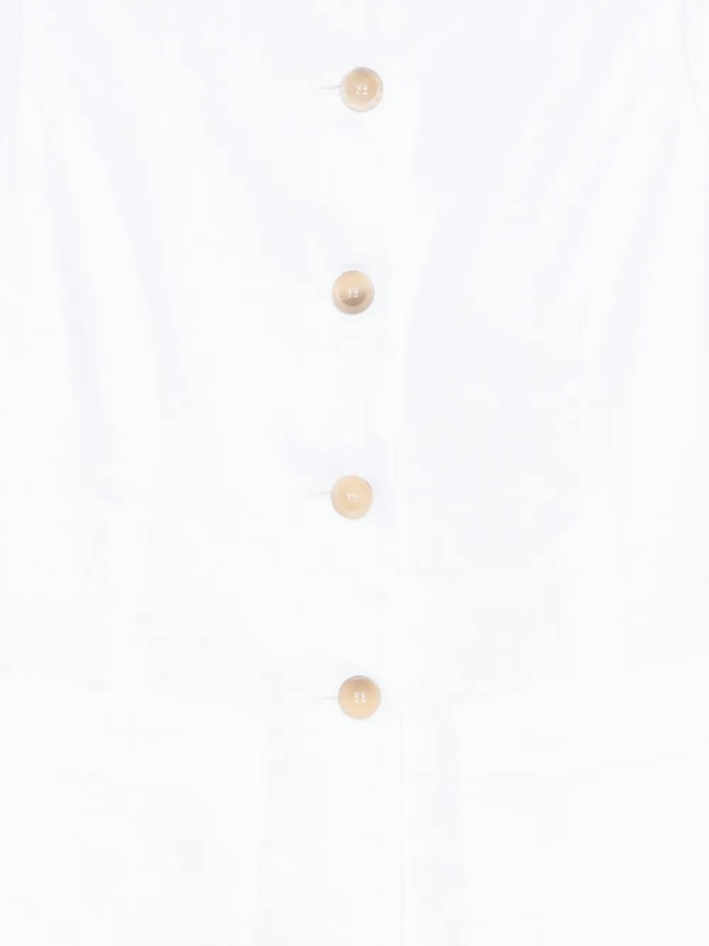 Semicouture Button-up mouwloos gilet Wit