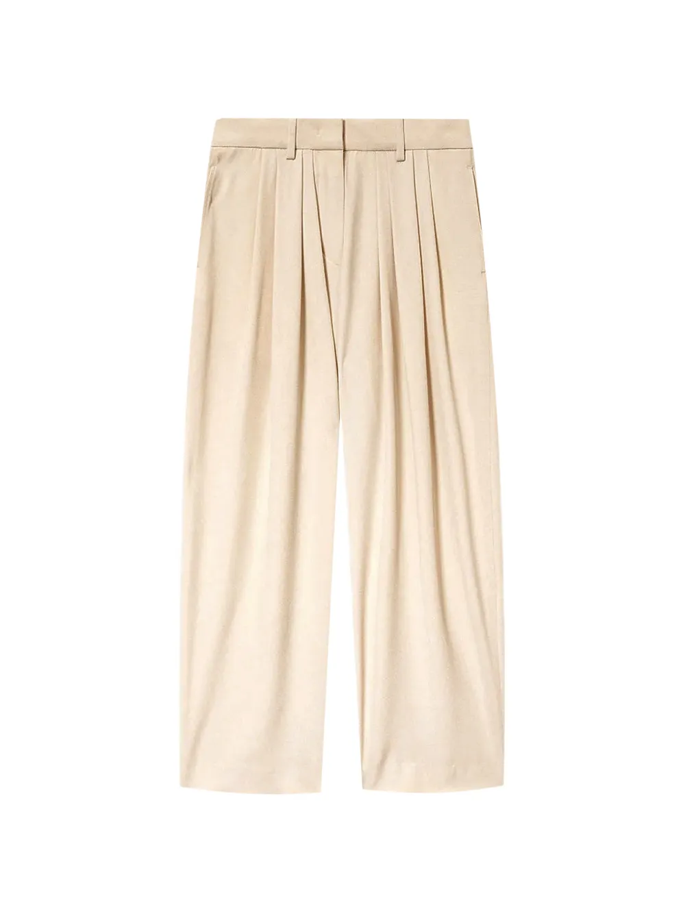 ISABEL MARANT Janice pleated trousers - Neutrals