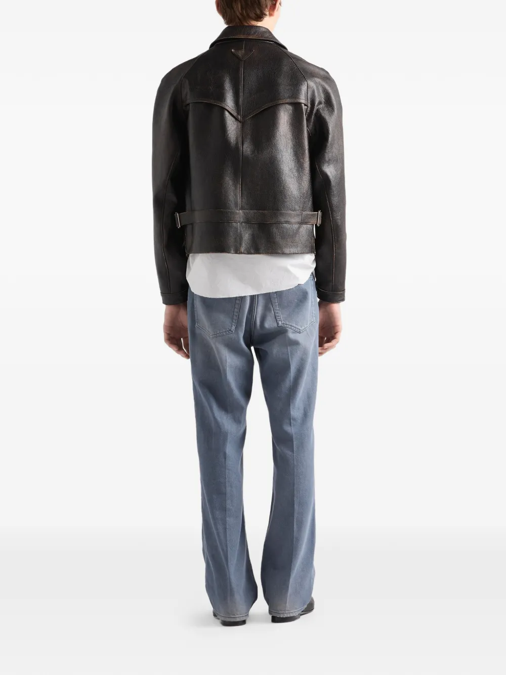 Prada Jack van nappa leer Bruin