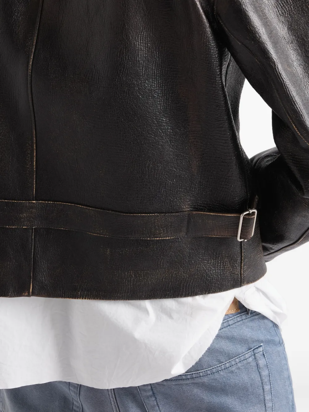 Prada Jack van nappa leer Bruin