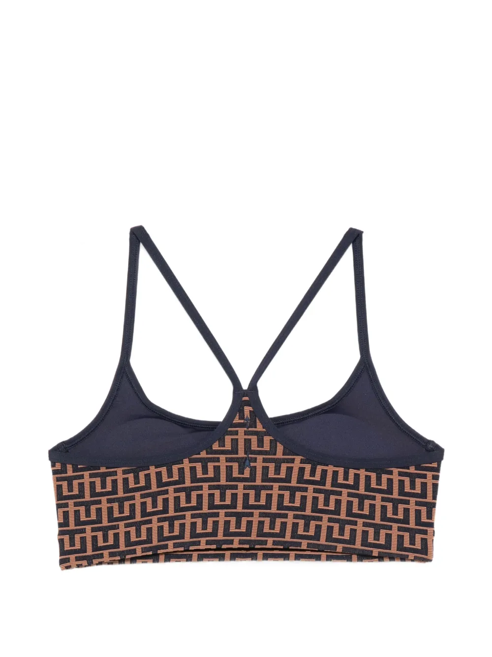 The Upside Castilla sport-bh met geometrische print Bruin