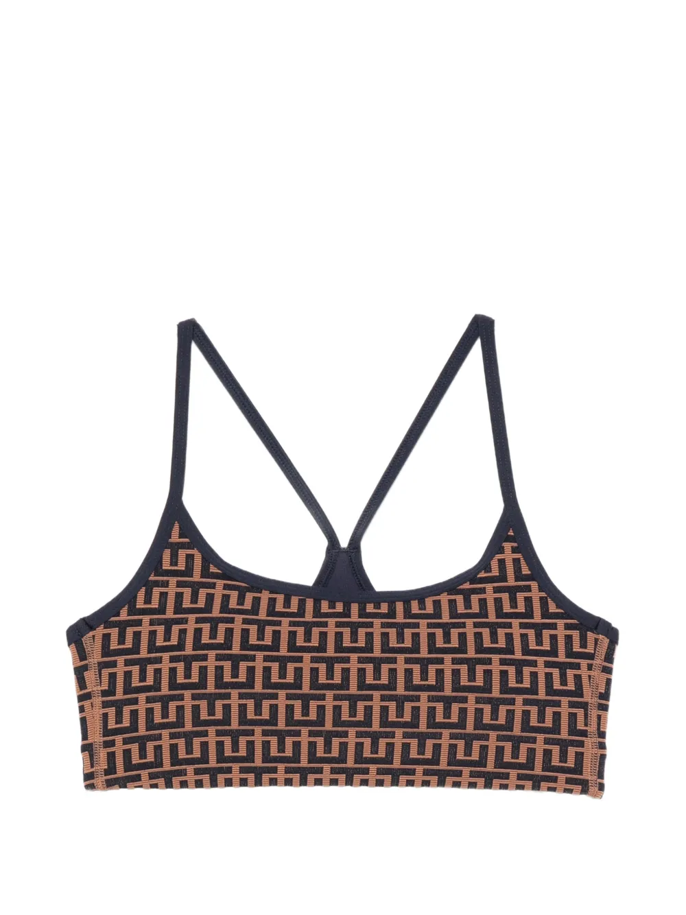 The Upside Castilla geometric-print sports bra - Braun