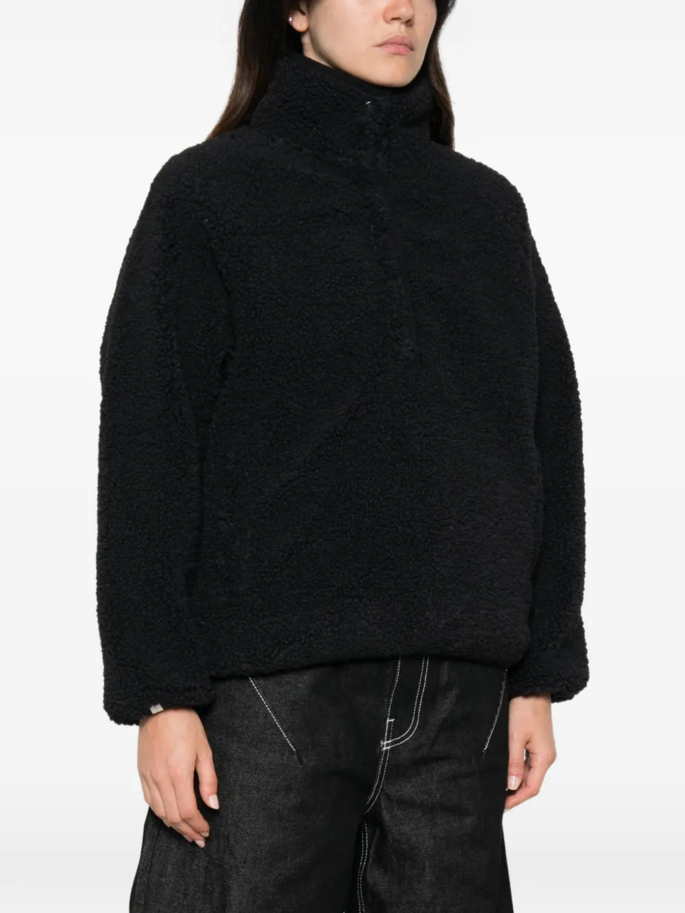 The Upside Harlow fleece jacket Zwart