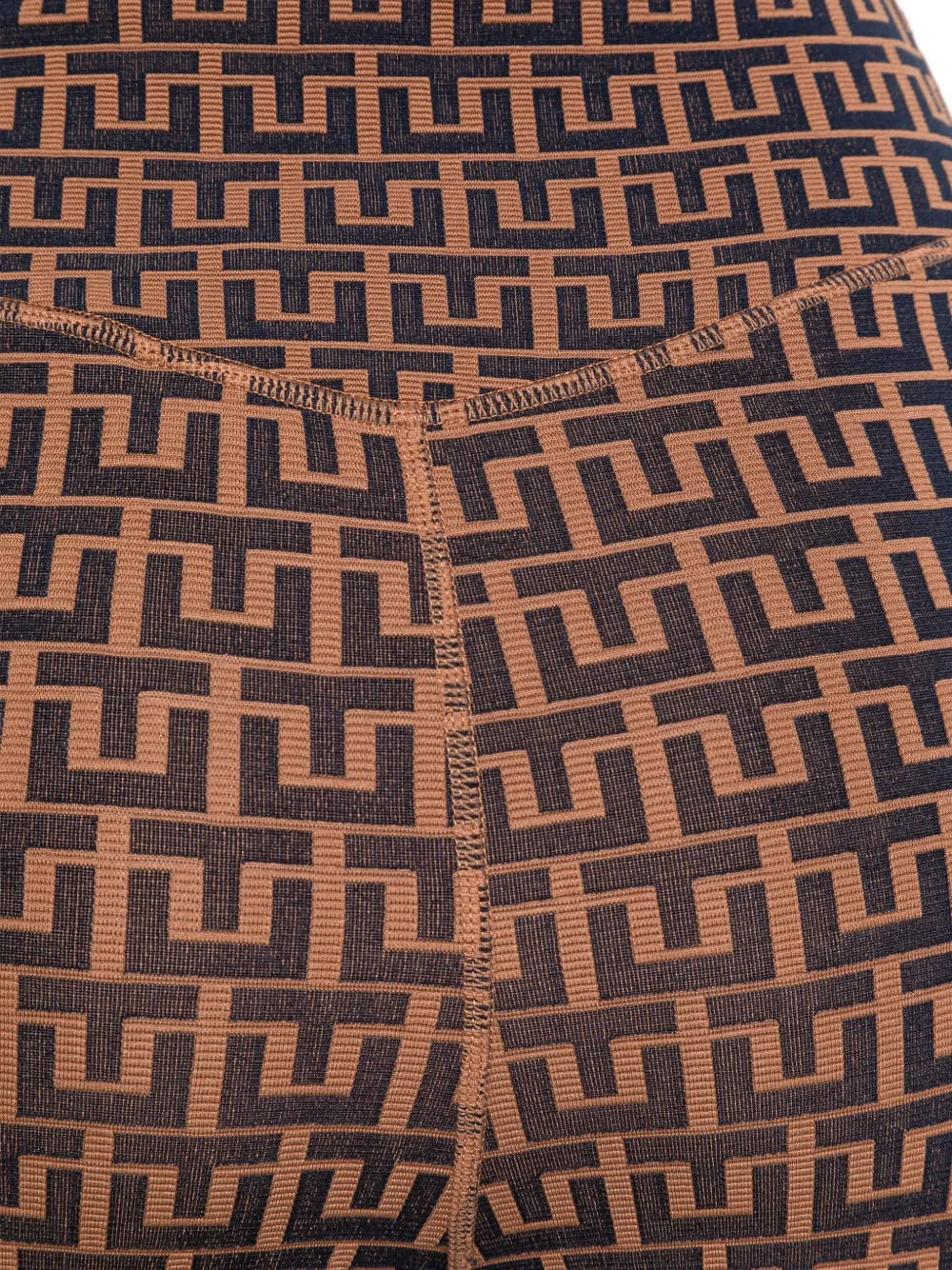 The Upside Castilla legging met geometrisch patroon Bruin