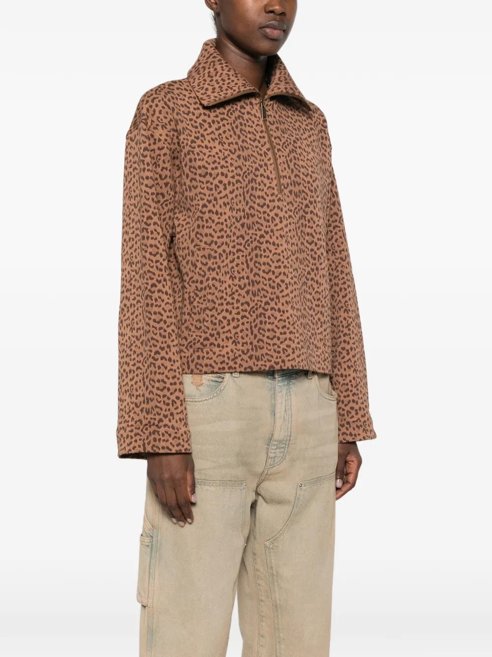 The Upside Javan Jones jack met luipaardprint Bruin