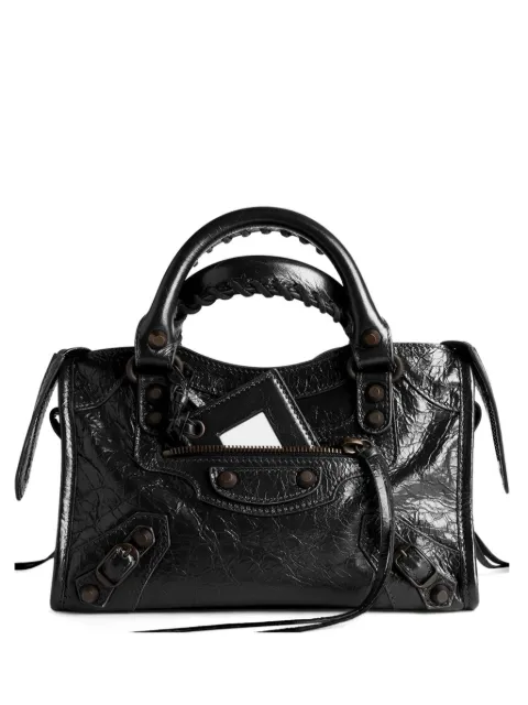 Balenciaga 르 시티 램스킨 미니 토트 백