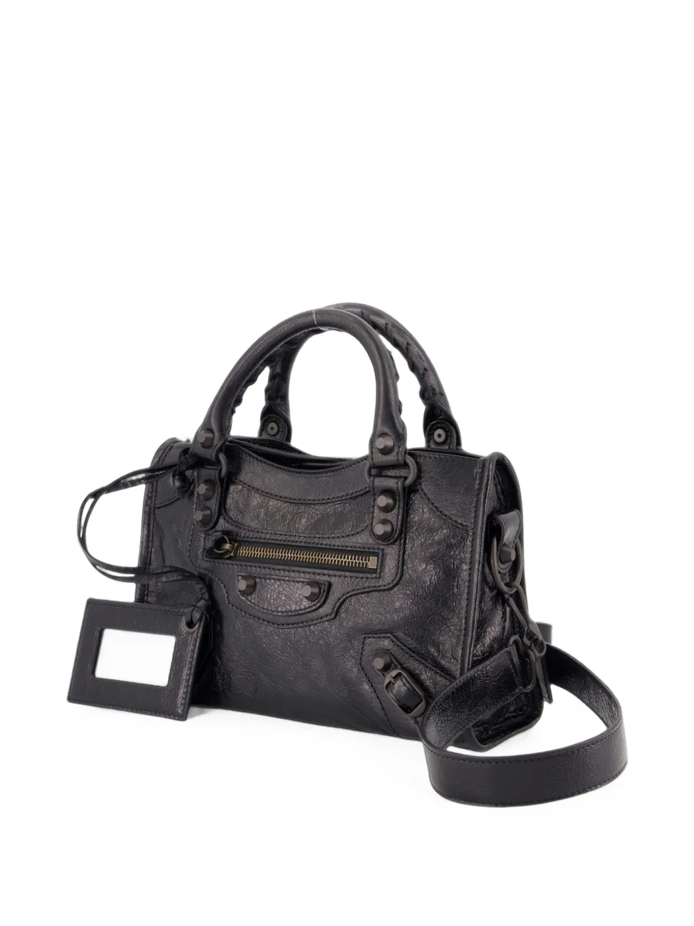 Balenciaga Le City leren mini-shopper Zwart