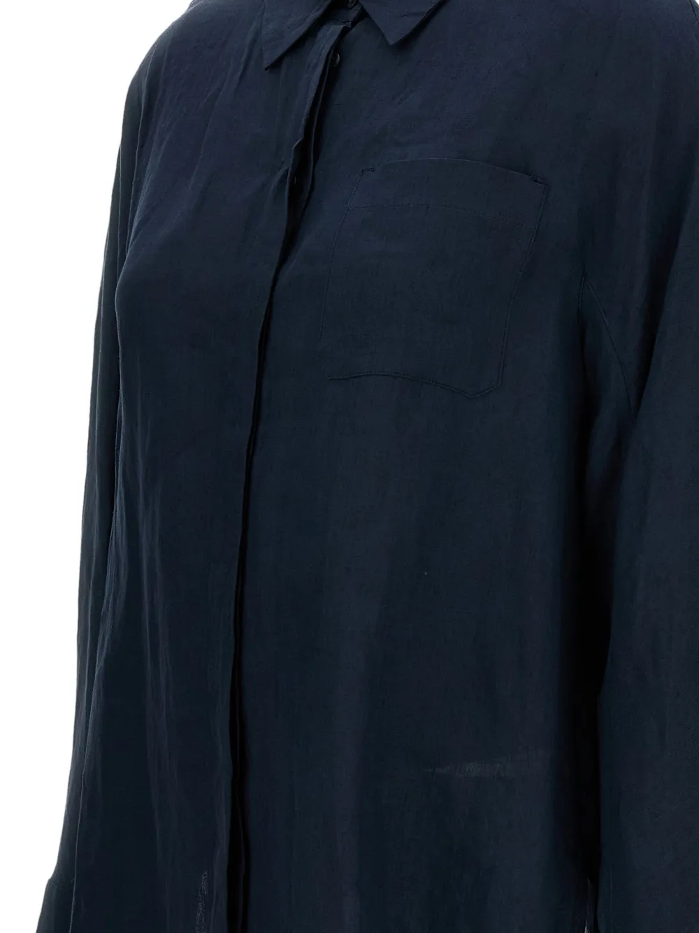 'S Max Mara Gala blouse met borstzak en knopen Blauw