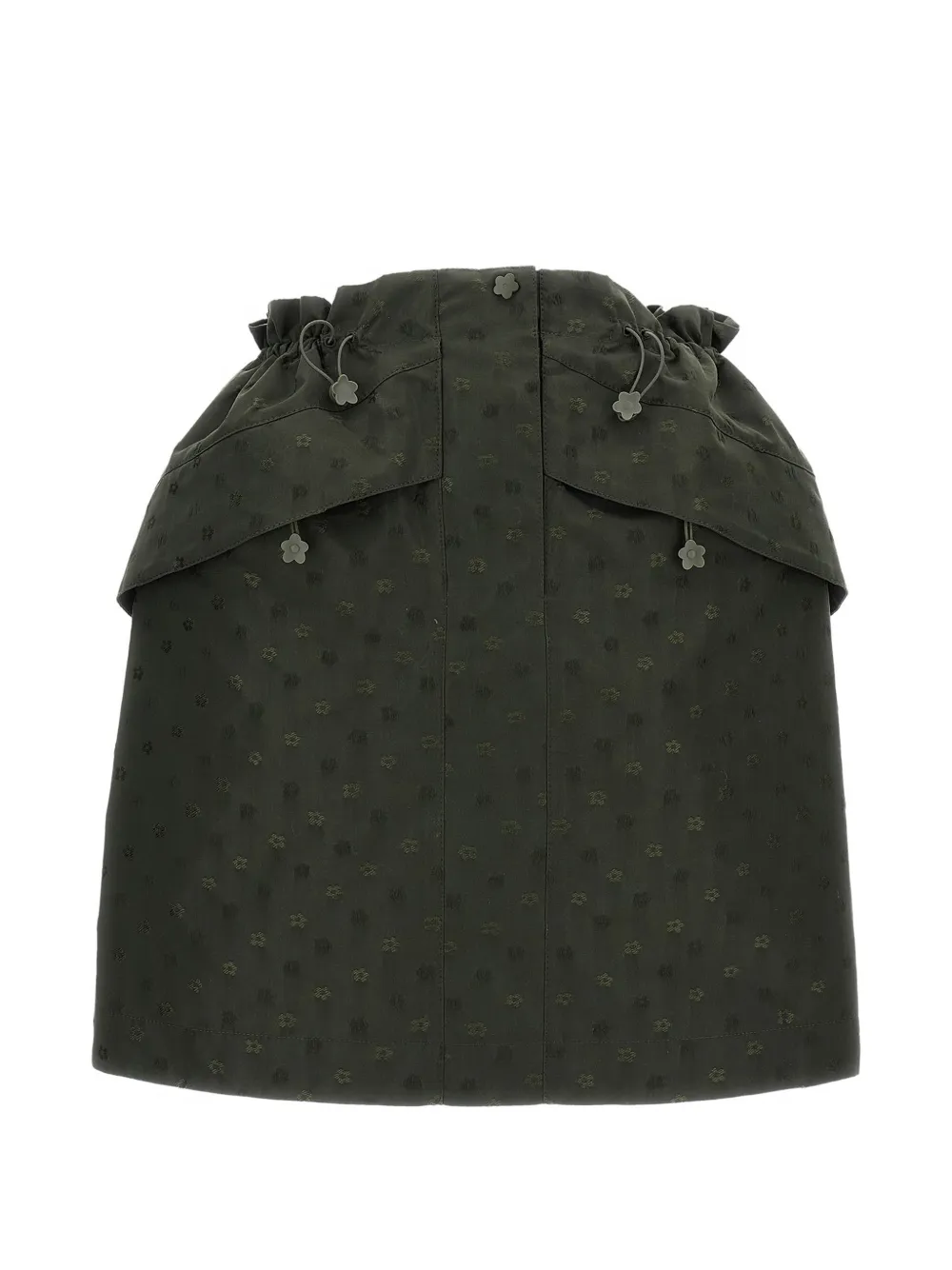 Cecilie Bahnsen Delina floral-jacquard mini skirt - Verde