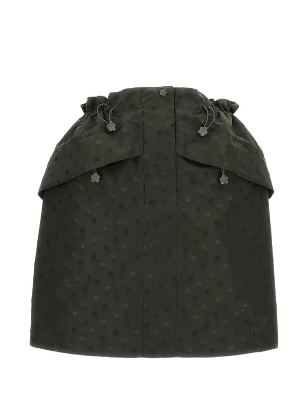 Cecilie Bahnsen Delina Floral-jacquard Mini Skirt in Green