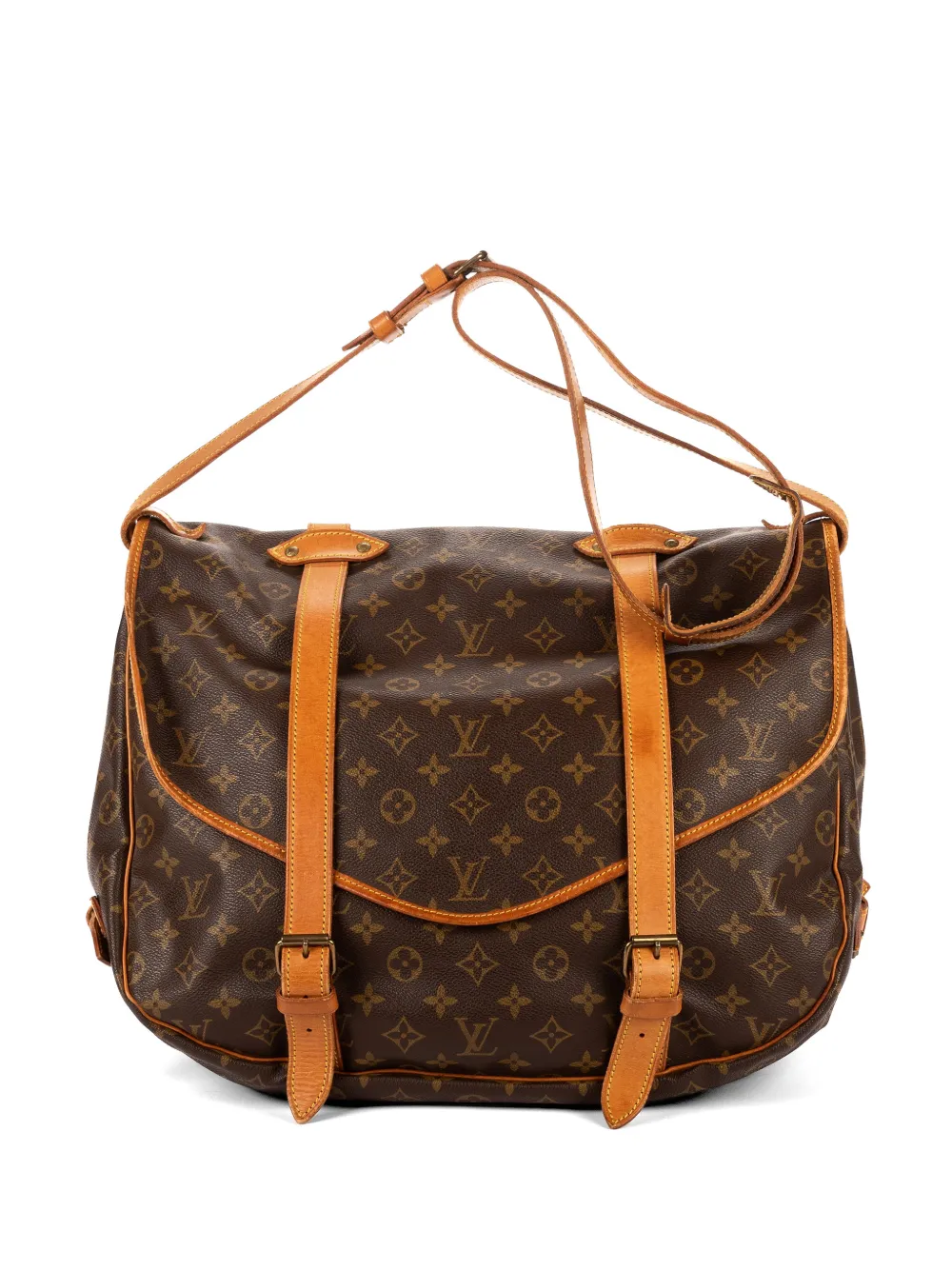 Louis Vuitton Pre-Owned Monogram buckle shoulder bag - Marrone