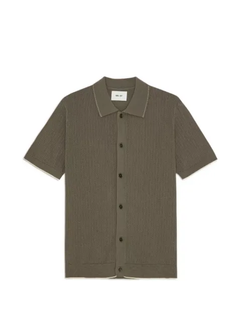 NN07 Nalo textured-knit shirt