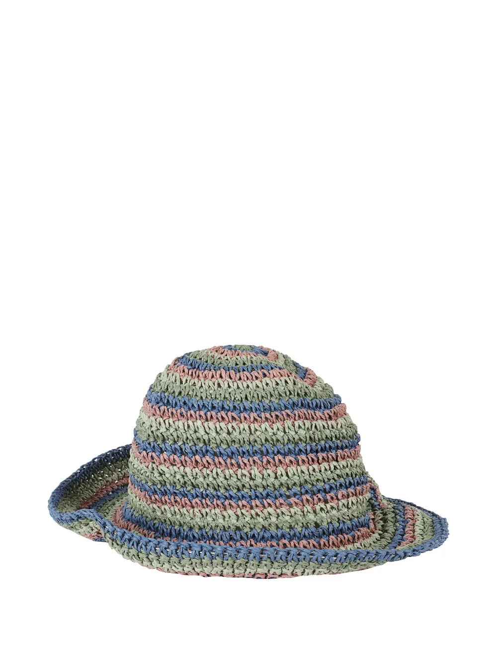 Missoni striped-pattern sun hat - Blu