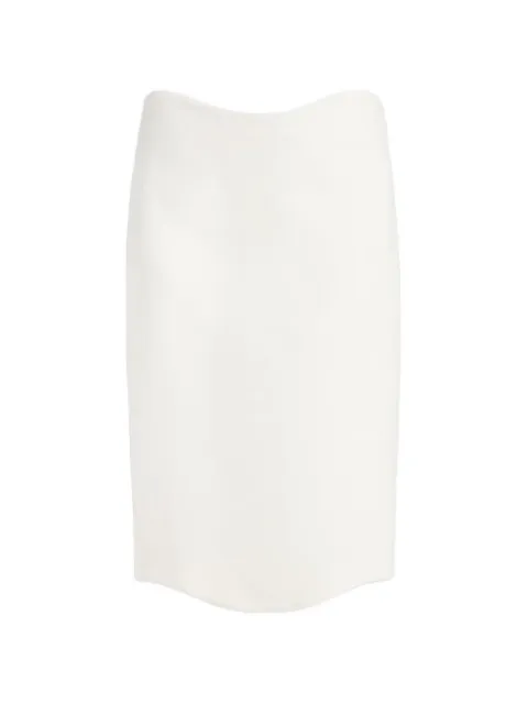 Alaïa curved-waistband pencil midi skirt