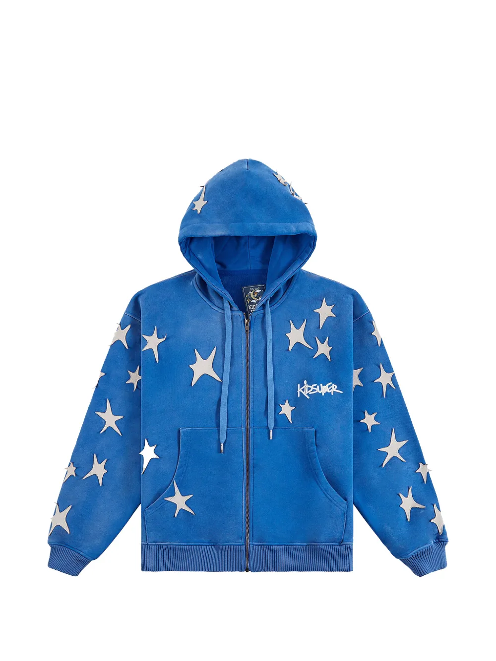 KidSuper embroidered-logo hoodie - Blu