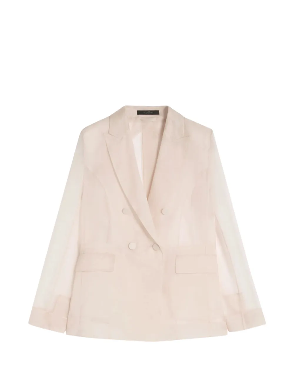 Max Mara Slogan silk-organza blazer - Neutrals