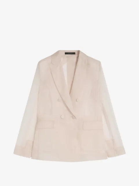 Max Mara Slogan silk-organza blazer