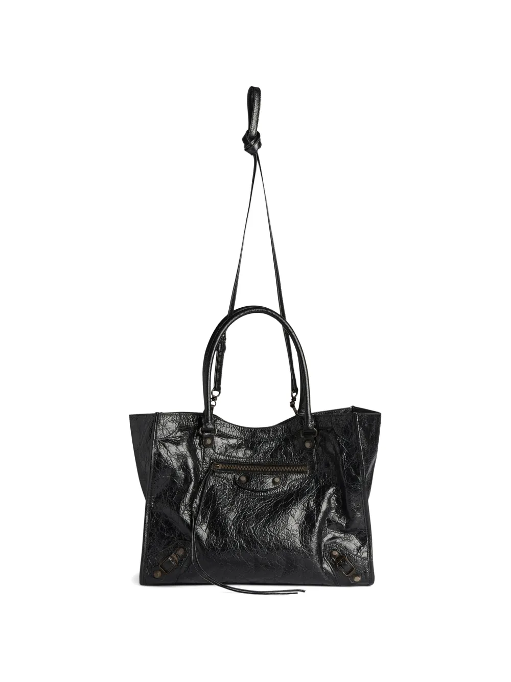Balenciaga Kleine Le City lamsleren shopper Zwart