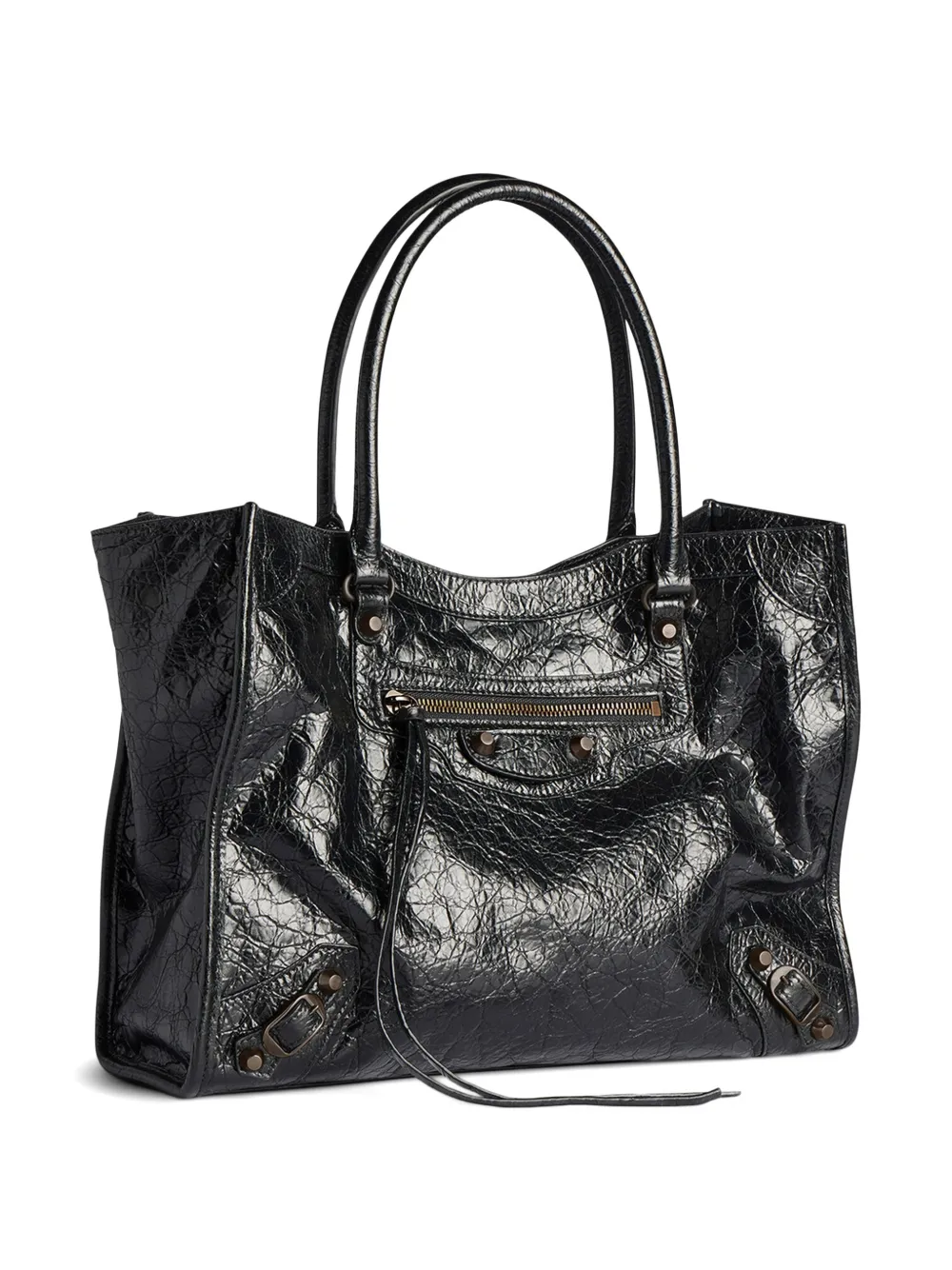 Balenciaga Kleine Le City lamsleren shopper Zwart