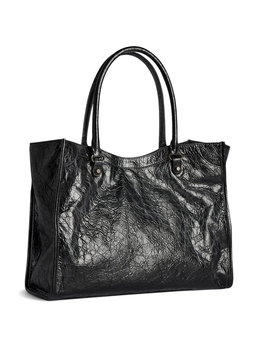 Balenciaga Kleine Le City lamsleren shopper Zwart
