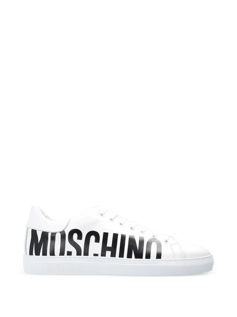 Moschino Sneakers mit Logo-Print - Weiß