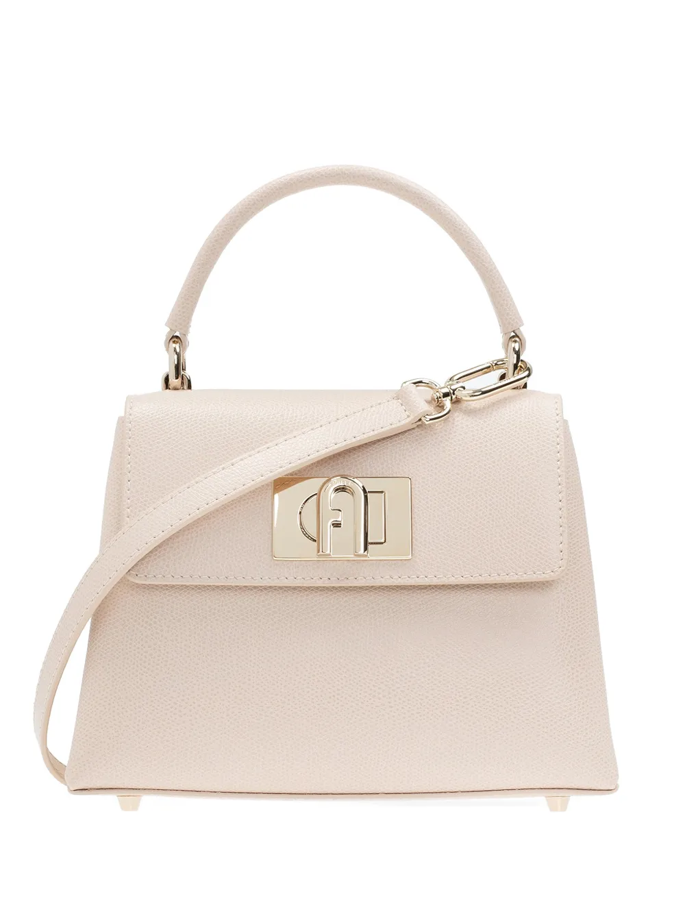 Furla mini 1927 grained leather tote bag - Rosa