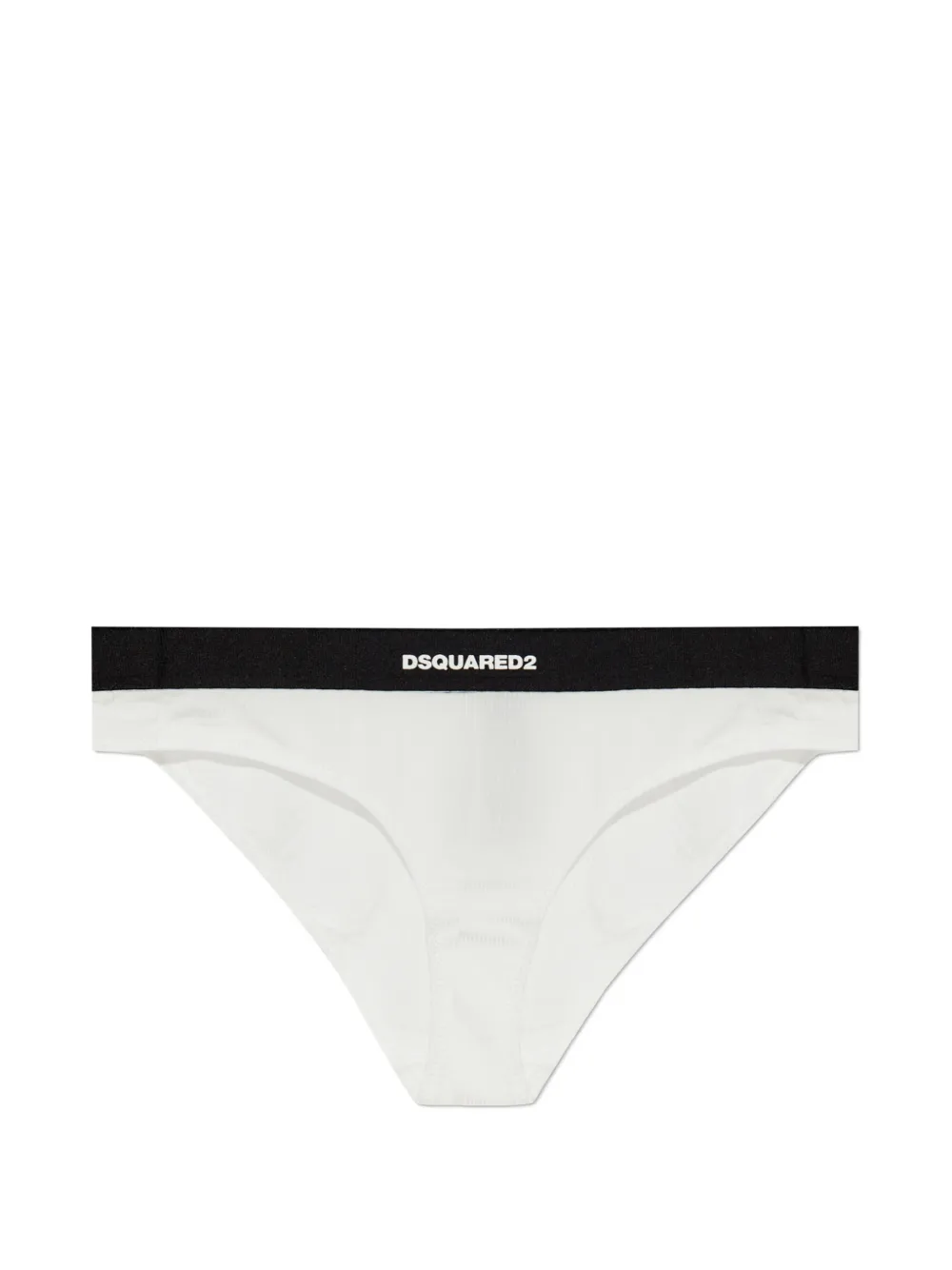 DSQUARED2 logo-print ribbed briefs - Weiß