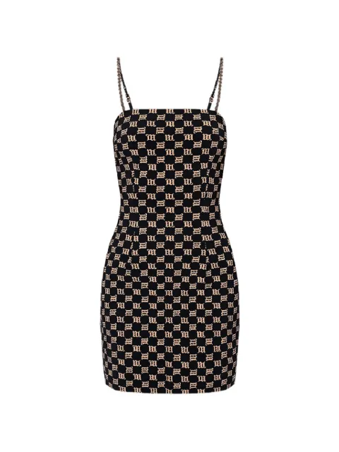 MISBHV monogram-pattern mini dress