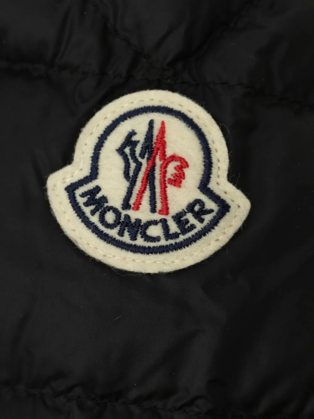 Moncler Enfant Acorus gewatteerd donsjack Zwart
