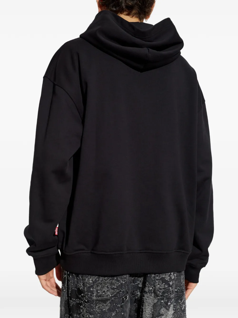 Diesel S-Boxt-Hood-S1 hoodie met logopatch Zwart