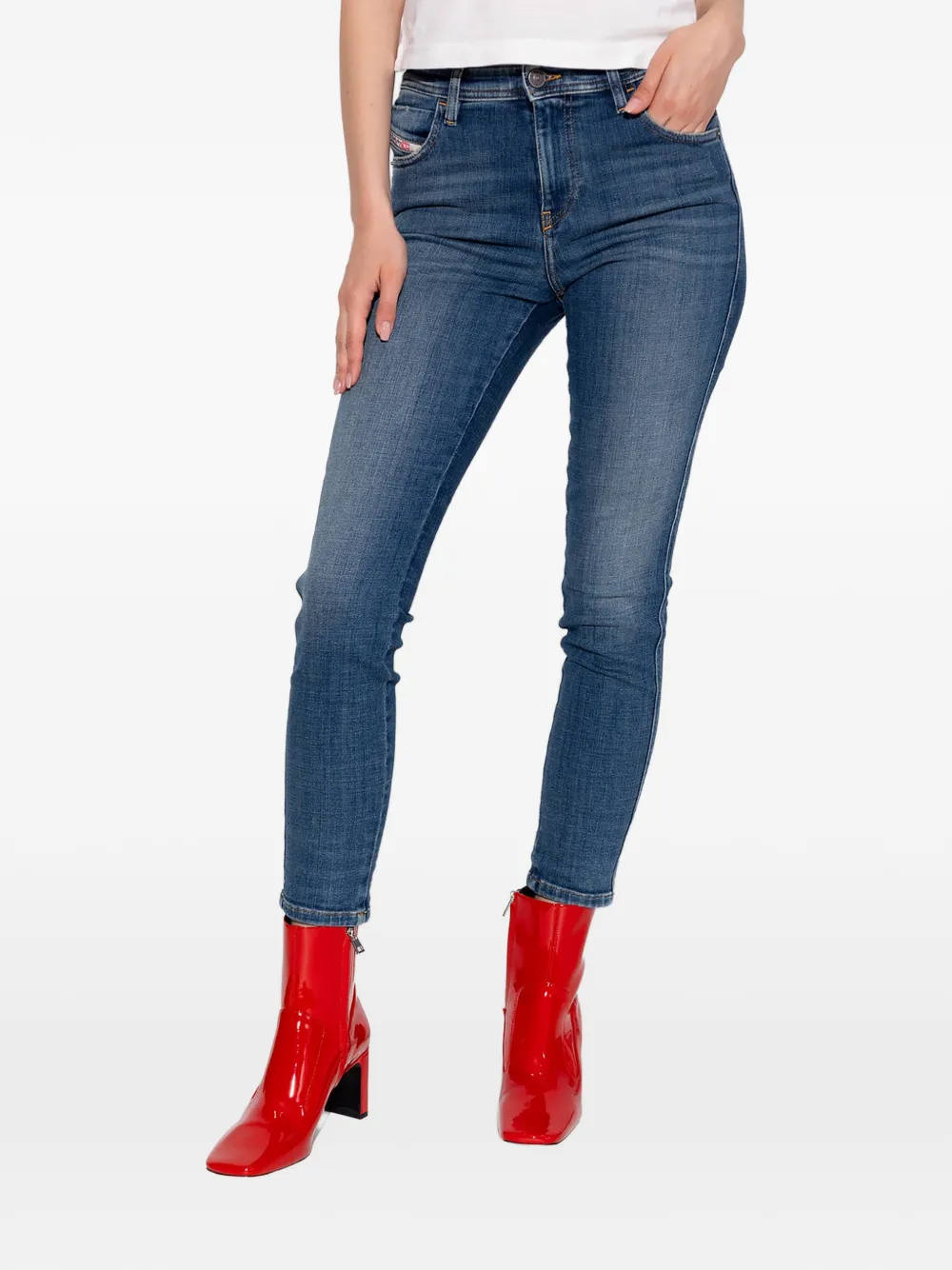 Diesel 2015 Babhila slim-fit jeans Blauw
