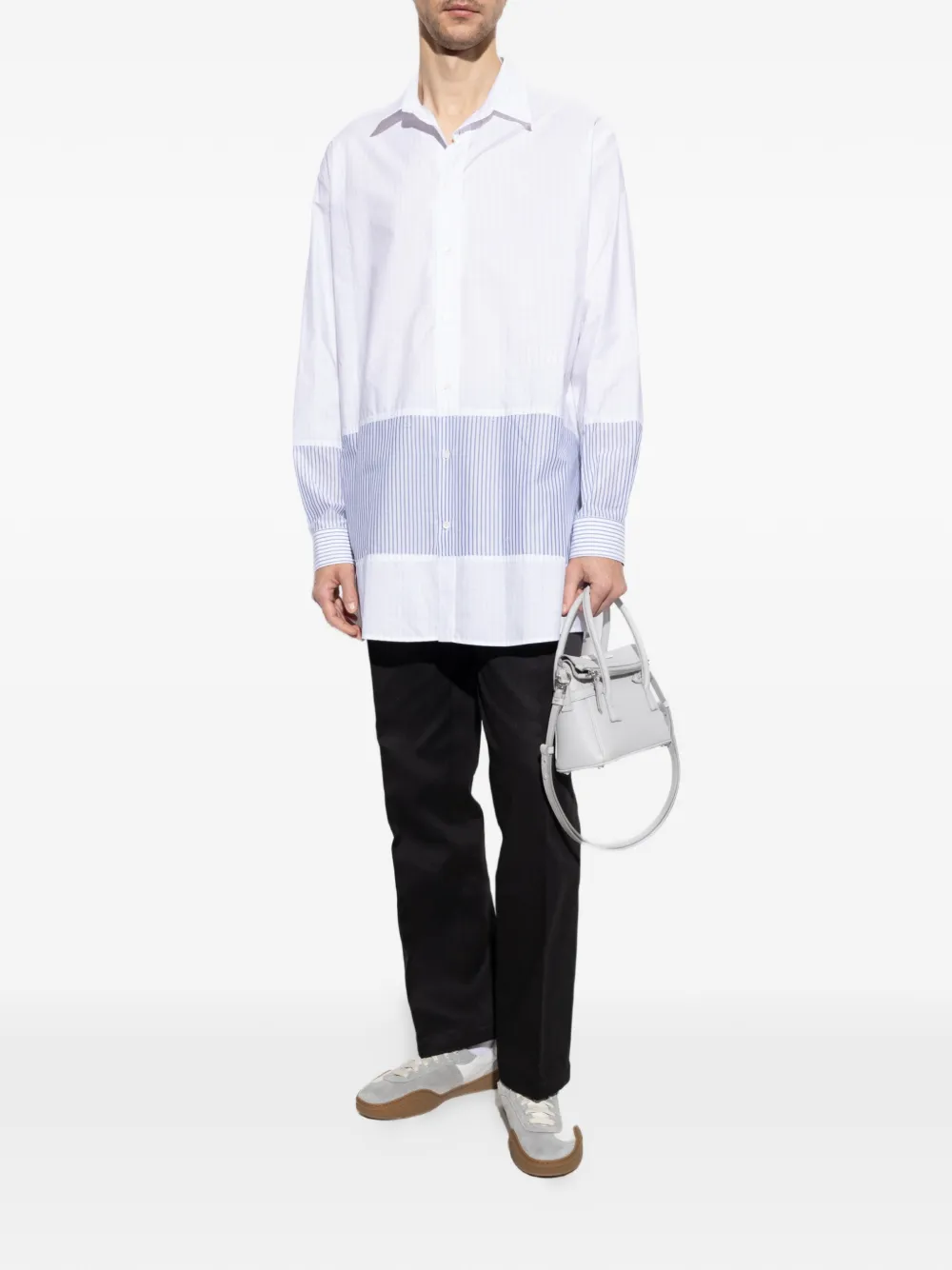 MM6 Maison Margiela Gestreept overhemd Wit