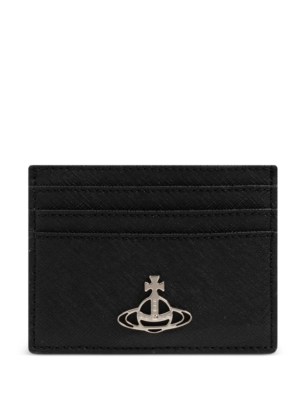 Vivienne Westwood Orb leather card holder - Nero