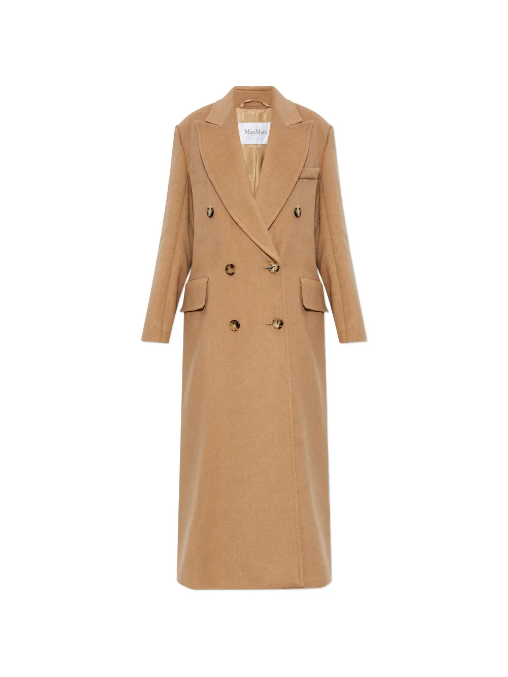 Max Mara double-breasted coat - Nude