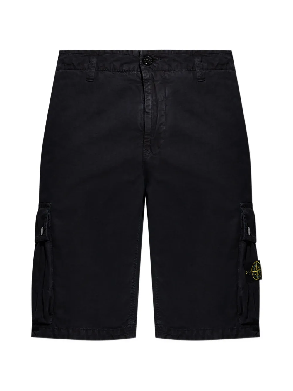 Stone Island Cargo-Shorts mit Logo-Patch - Schwarz