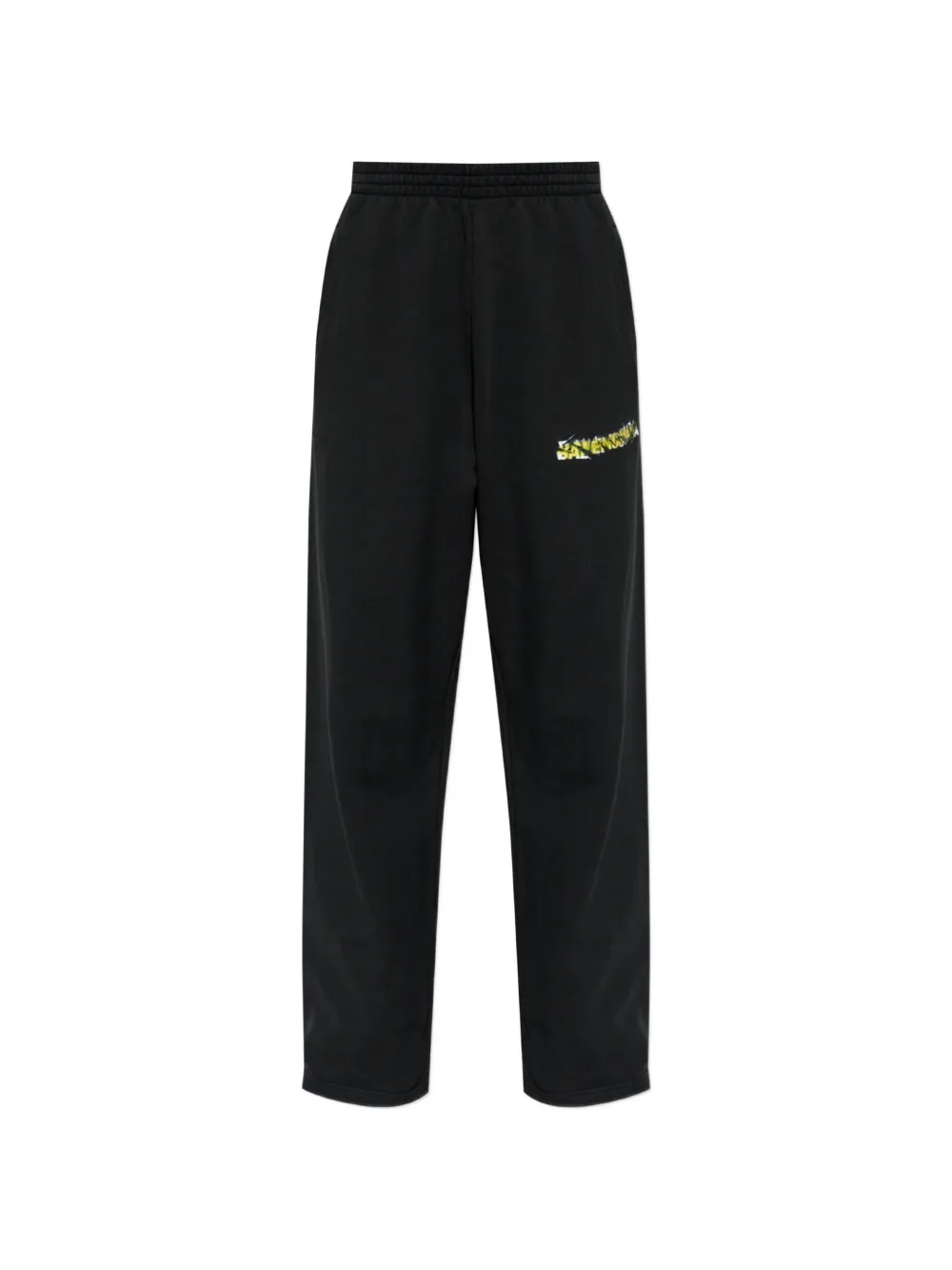 Balenciaga logo-print wide-leg track pants - Nero