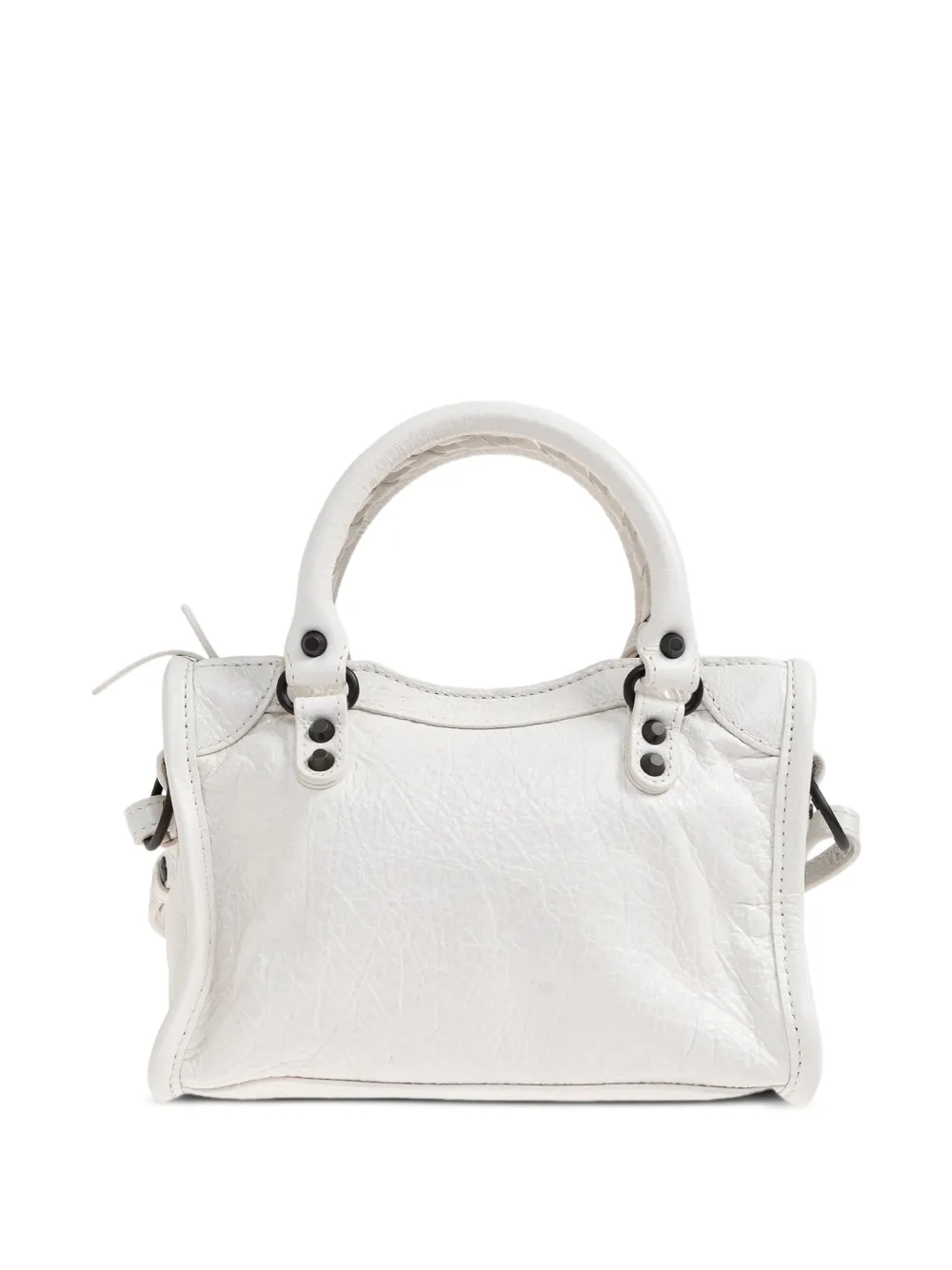 Balenciaga Le City leren mini-shopper Wit
