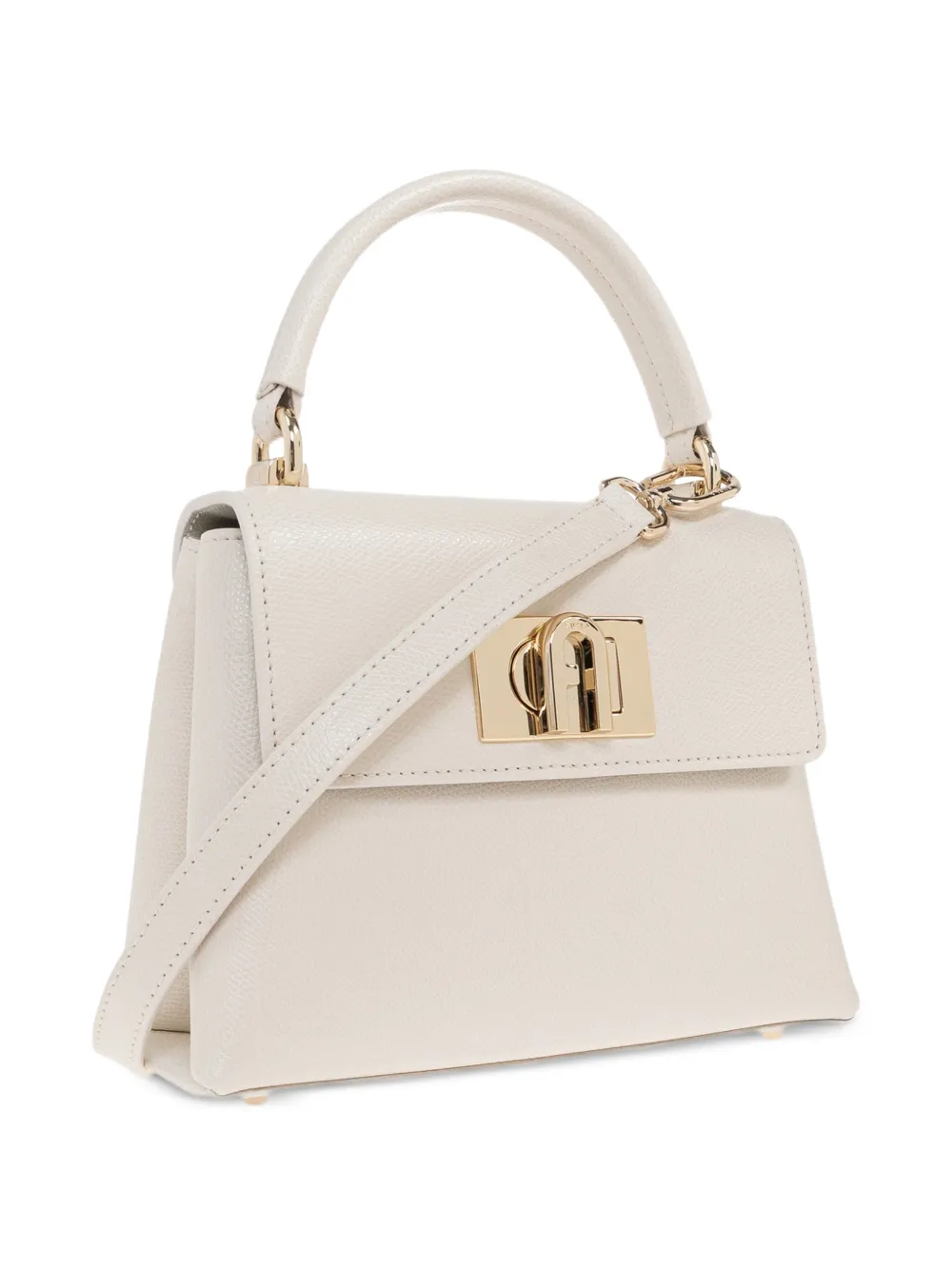 Furla 1927 leren shopper Wit